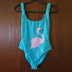 New Kenny Flowers One Piece Flamingo Swimsuit size L